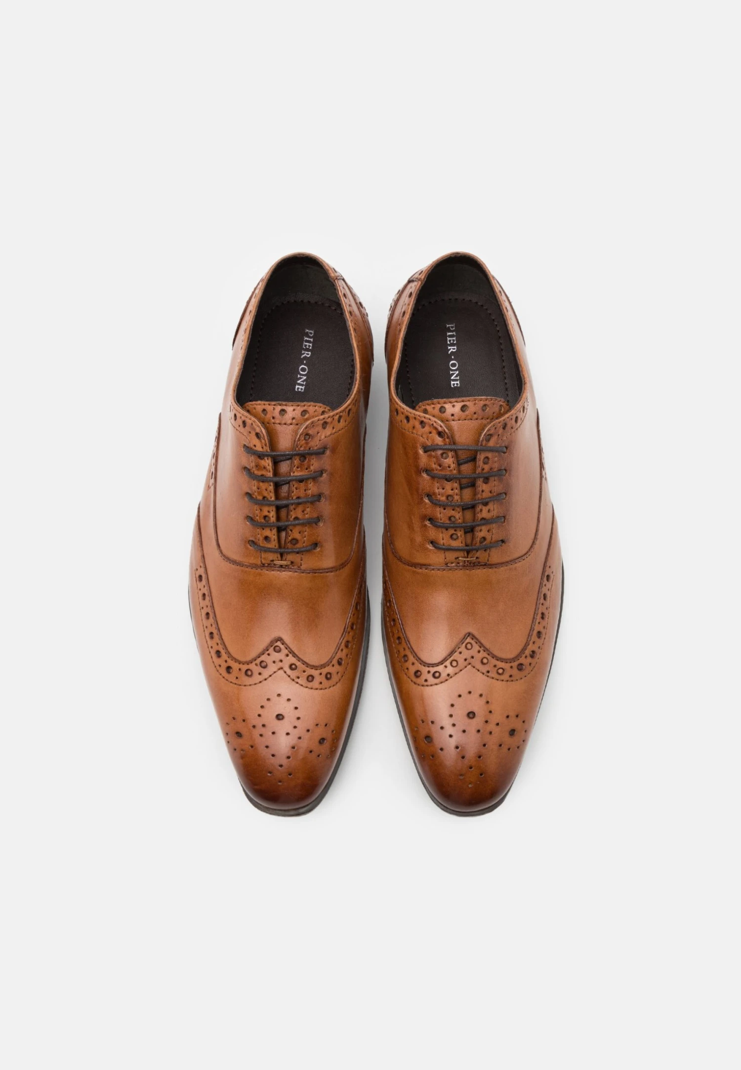 Pier One Leather - Veterschoenen - Cognac 6 Pier One Leather - Veterschoenen - Cognac - Afbeelding 4