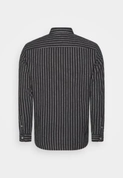 Pier One Flannel Stripes- Overhemd - Dark Grey -Pier One 254e1052c3594208a081361581b72edd