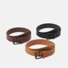 Pier One 3 Pack Unisex - Riem - Black/Brown/Cognac -Pier One 42b03ec1f8144058b2682837f1279b7f