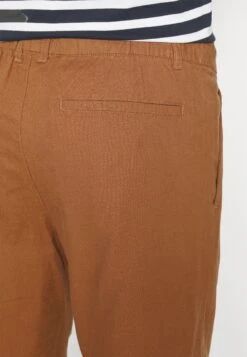 Pier One Linen Blend Drawcord Shorts- Shorts - Brown -Pier One 47f3ba1fb7dc4b3aa672e604b9fed1fe