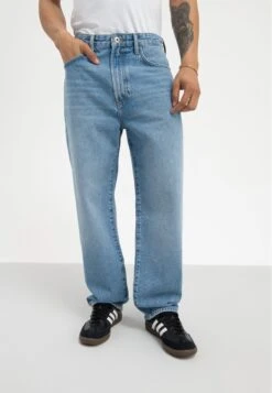 Pier One Relaxed Fit Jeans - Dark Blue Denim