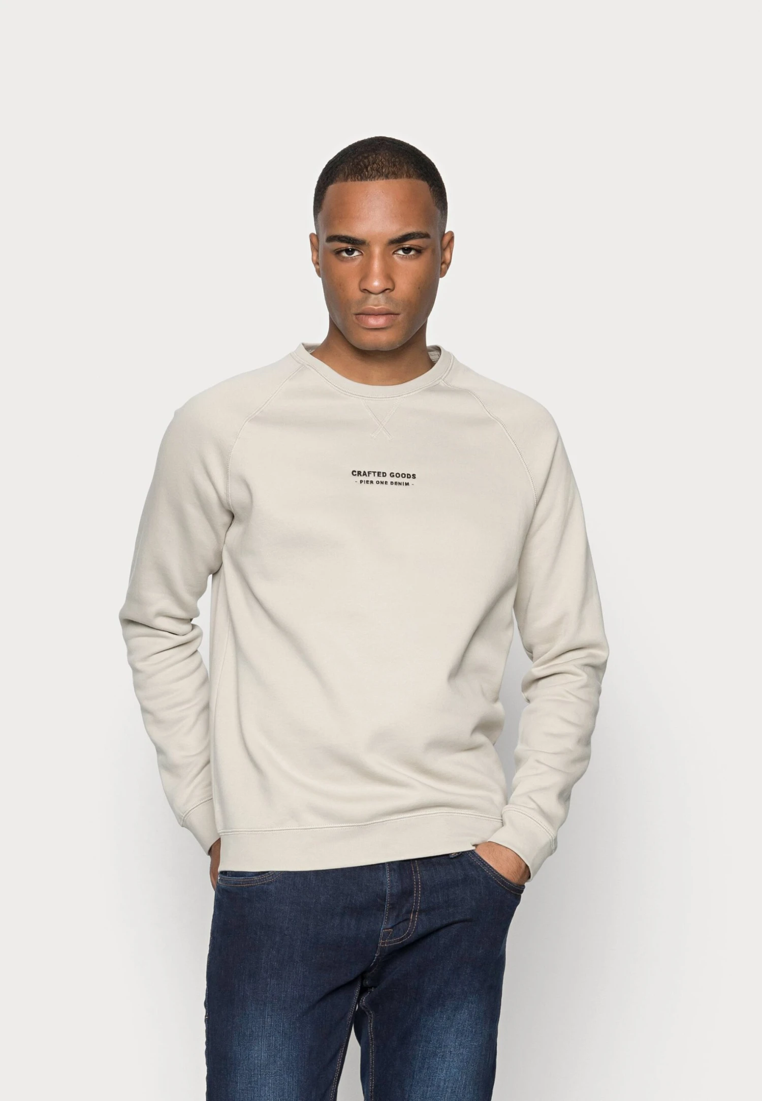 Pier One Crafted Goods Crew - Sweater - Off-White 3 Pier One Crafted Goods Crew - Sweater - Off-White