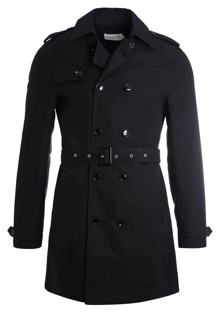 Pier One Trenchcoat - Black 8 Pier One Trenchcoat - Black - Afbeelding 6