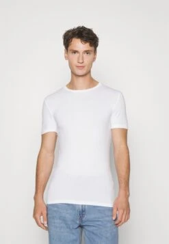 Pier One 3 Pack Muscle Fit- T-Shirt Basic - White -Pier One 8e045e8a726d45a4854503a4ddee04a2