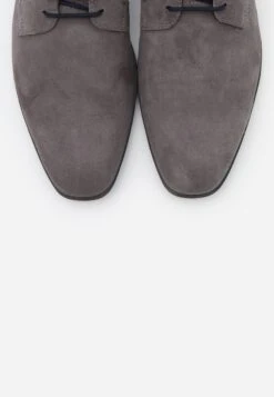 Pier One Leather - Veterschoenen - Grey -Pier One a0f7474e36804ee19a4dfbc56df88ce5