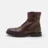 Pier One Leather - Veterboots - Brown -Pier One b90c408cf6c9481a8a99c11aceab8d2e