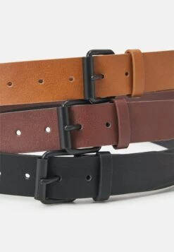 Pier One 3 Pack Unisex - Riem - Black/Brown/Cognac -Pier One c51602dbb07442f1950726d800e6e752