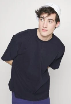 Pier One T-Shirt Basic - Dark Blue -Pier One e58d92e476be459db48af8d26f4d2482