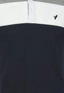 Pier One Poloshirt - Grey/White/Dark Blue -Pier One f08270d6a8a84d55bc799f0afd2317b4